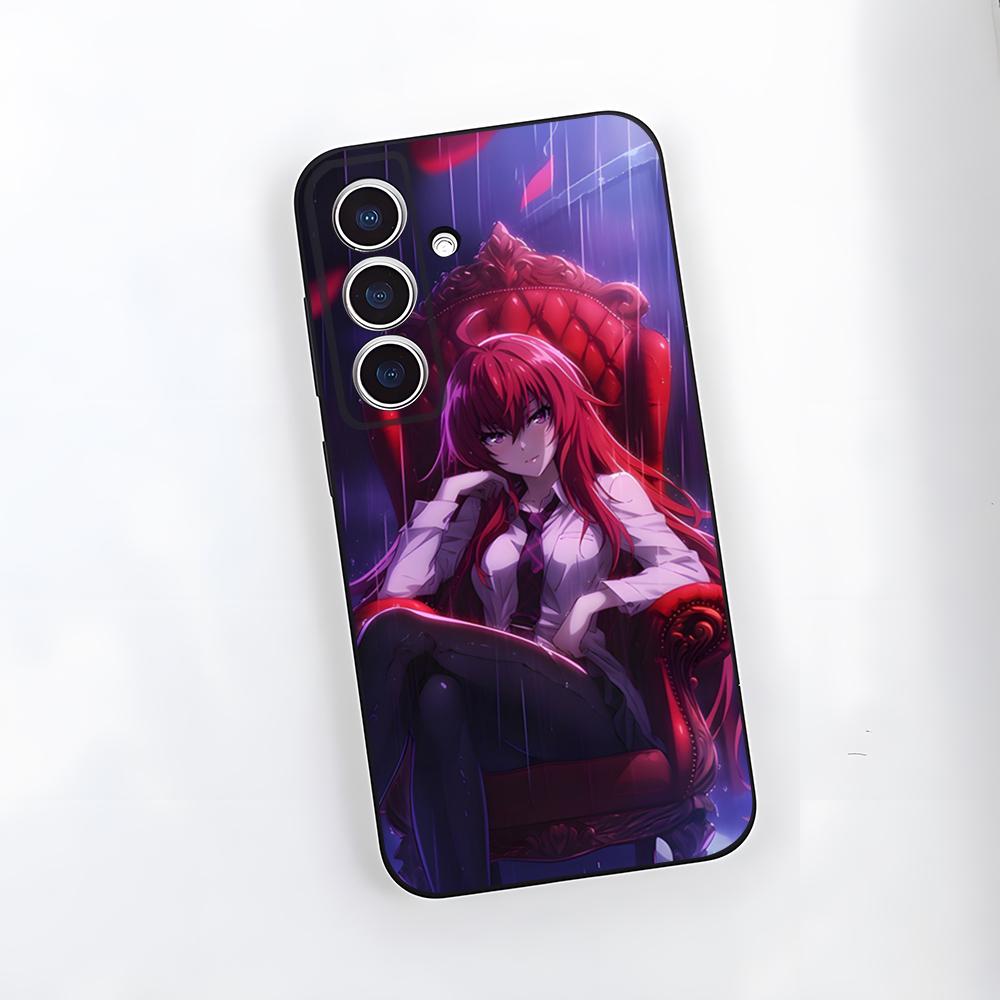 

High School DxD Rias Gremory Phone Case For Samsung S25 Plus S20 S20 Plus S22 Ultra S23 FE S21 Plus S21 Ultra Soft Cover Samsung S21 FE