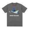 Eene Rochen Funny Shark Smoking Humor Graphic T Shirts Unisexs Clothing Oversized Cotton Short Sleeve TShirts Harajuku Streetwear