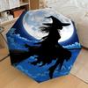 1PC Moon Witch Automatic Folding Umbrella - Compact 8-Rib Design, Durable Plastic & Iron, Lightweight for Outdoor Daily Use, Festive Gift056