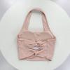 Shockproof Butterfly Knot Halter Backless Yoga Tank Top with Fixed Cups