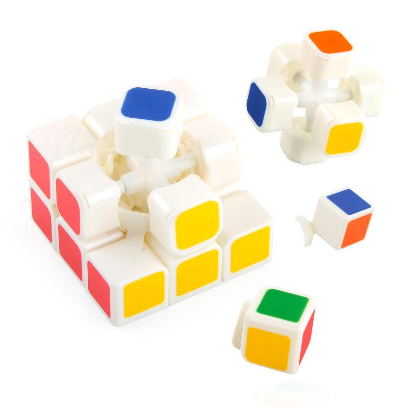 Puzzle Belt Spring Smooth Rounded Corners Third-Order Rubik'S Cube Competition Speed Solid Color Positive-Order Rubik'S Cube Display Box Set