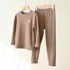 Class A Brushed 300g Warm Milk Silk Autumn/Winter Underwear Set for Older Kids