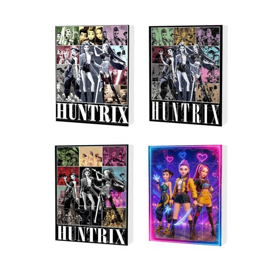 Demon Hunter Advent Calendar Cartoon Anime Figures Keychains Set 24 Days Christmas Countdown Calendar Collection Gift for Fans