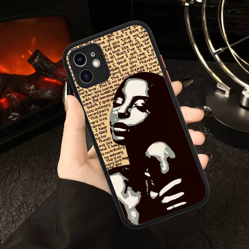 Singer Sade Adu Phone Case For IPhone 13 12 X XS MAX Pro Max 16 15 11 14 Pro Max Shockproof Matte Cover