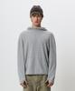 KNOUUN Waffle Hooded T-Shirt (Melange Gray)