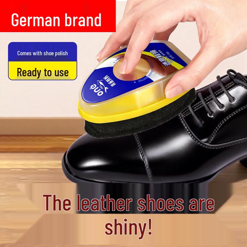 ONEFULL Quick Shine Leather Shoe Polish with Sponge Applicator