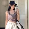 Square Collars T-shirts Sleeveless Women Sexy Tank Tops Girls Y2K Vest Street Party Wear