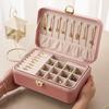 Space Saving Locked Jewelry Box Dustproof Jewelry Storage Case  Desktop