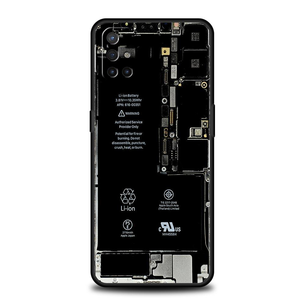 Handyhülle für OnePlus 13R, 13, 12, 10T, 11, R10, Nord, N100, N200, N10, 9, 9R, CE 2, 3, Z Pro Lite, weiche TPU-Abdeckung mit Platinenmuster