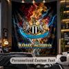 TapestryNewcastle United FC Custom Name Text Personalized Wall Hanging Tapestry Home Wall Decor