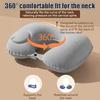 Travel Neck Pillow Inflatable Airplane Pillow U-shaped Cervical Orthopedic Protection Pillow Outdoor Portable Foldable Pillow