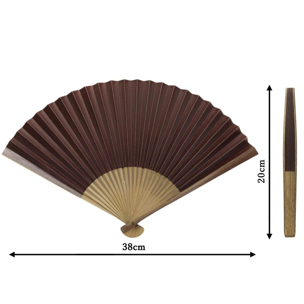 Faltbarer traditioneller japanischer hergestellt in für Mit einem von handgefertigten Papier und einem traditionellen japanischen 22cm x 38cm when Kyoto-Stil Fächer, Design, Japan,