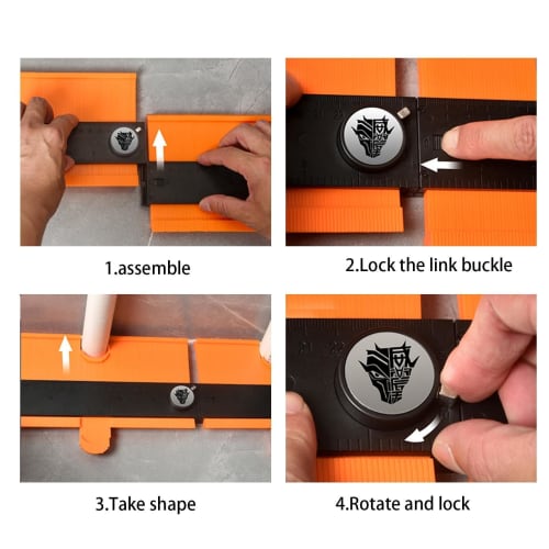 Contour Gauge Profile Tool - Shape Tracing Tool, Contour Gauge Duplicator | Adjustable Accurate Shape Copy Tool, Multi-Angle Profile Duplicator Gift f