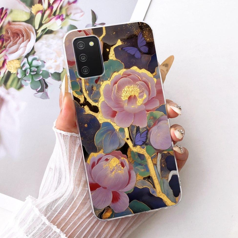 Clear Cover For Samsung A03s Case Cute Fashion Butterfly Funny Painted Casing For Samsung Galaxy A03s SM-A037F SM-A037M SM-A037G