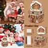 Gingerbread Man Christmas Gift Box With Paper Design For Holiday Parties And Gift Giving