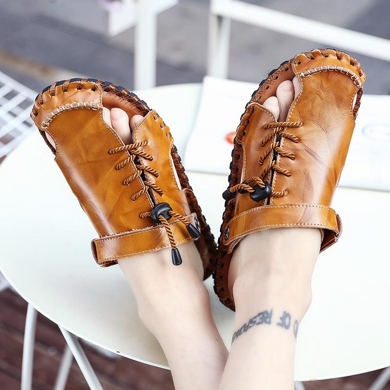 

9708 summer new trend casual sandals men s shoes outdoor leisure beach wading dual-purpose large size men s shoes 38
