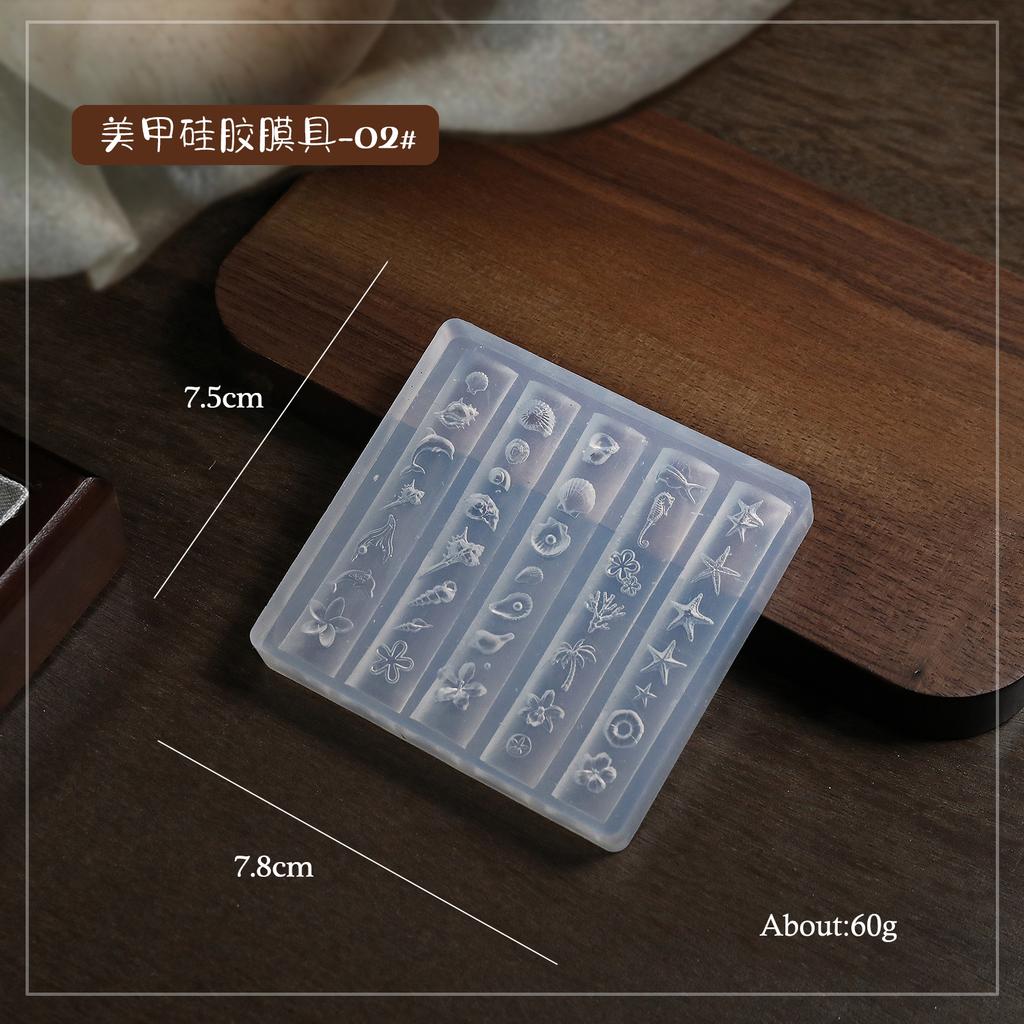 Nail Art 3D Weiche Silikonform Schnitzwerkzeug Schleife Nail Art Prägekleber DIY Design Maniküre Schablone Nail Art Schablonenwerkzeuge