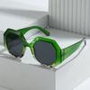 Oval Sunglasses, Personalized Polygonal Contrasting Glasses, Street Sunglasses