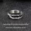Zhou Baifu Men's Shadow Pinky Ring