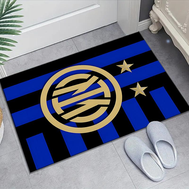 1 Stück Fußballteam-Design Teppich - Rutschfest, Weich & Gemütlich Fußmatte für Wohnzimmer, Schlafzimmer, Büro - Dekoteppich für Innen/Außen