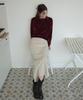 Obeodyupeulleeo Velvet Raglan T-Shirt_Ruby Red