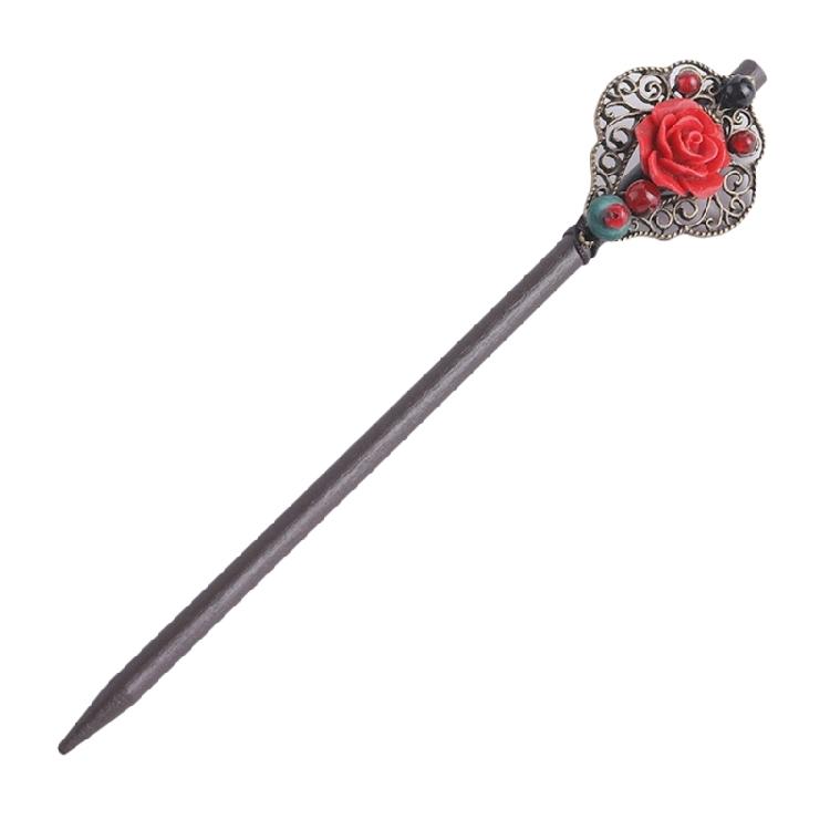 Elegant Dangling Hair Pin Hair Styling Accessory Classical Charm Wood Hair Stick For Fashionable and Traditional Costume