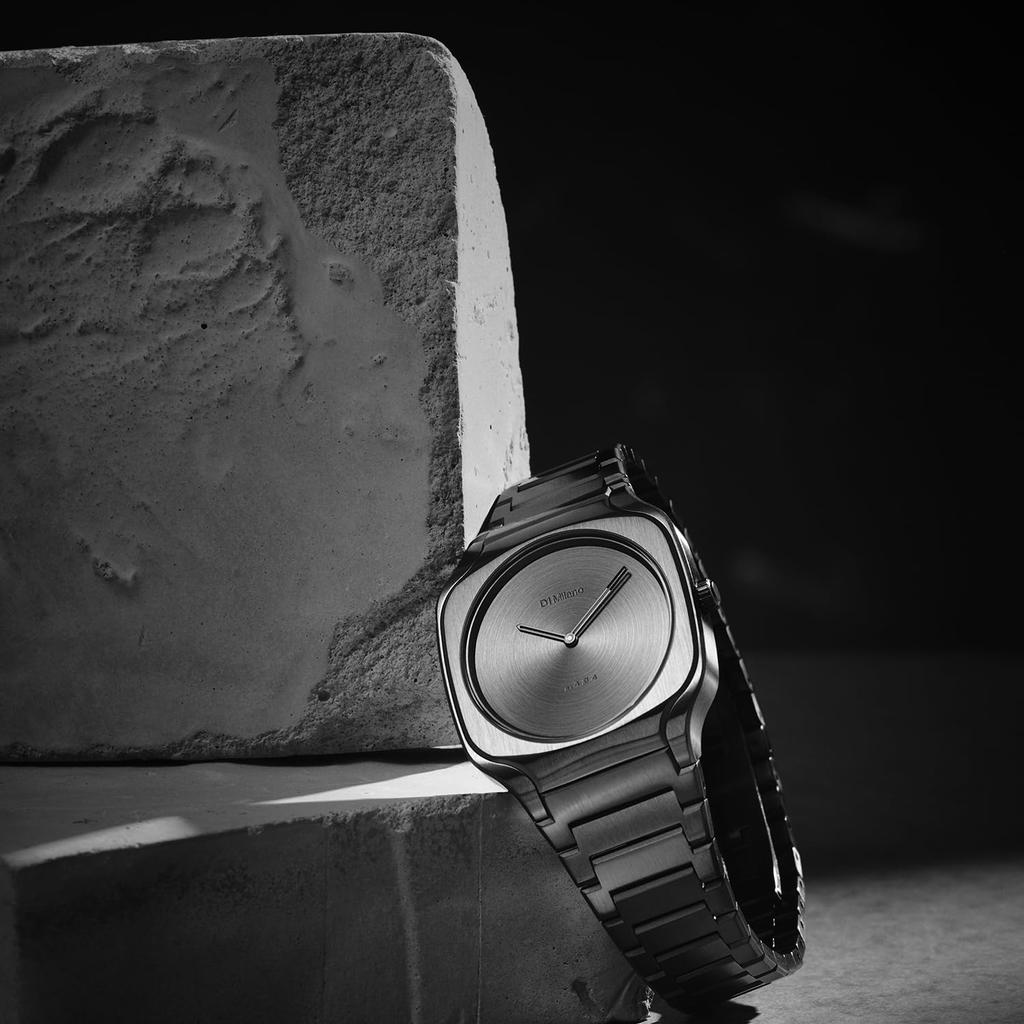 Authorized Dealer D1 Milano Unisex Watch SQBJ11 Square Gun Frame Light Gun Circular Brushed [D1 MILANO] Men's [SQUARE]
