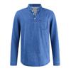 Men's Henley Long Sleeve T-Shirt Vintage Washed Denim Casual Tops Button Down Crew Neck Loose Fit Daily Streetwear for Men
