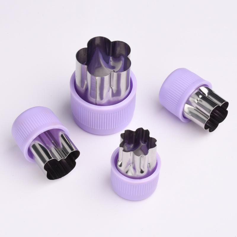 Baby Utensil Set: Embossed Wonton & Dumpling Molds, Biscuit & Noodle Flower & Butterfly Shapes.