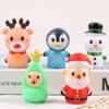 Snowman Santa Claus Finger Puppet Toy Set Penguin Reindeer Finger Puppet  Storytelling