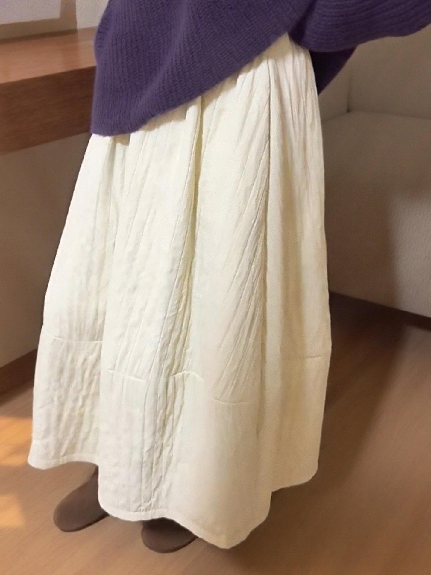Women s Mid-length Pleated Quilted A-line Skirt - Versatile Autumn/Winter Casual Style One Size абрикосовый