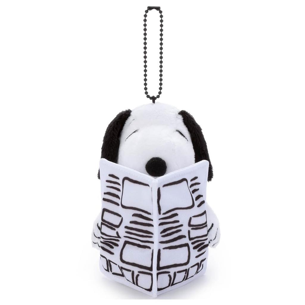 Takara Tomy Arts Peanuts 75th Anniversary Ball Chain Mascot Snoopy Plush Approximately 15cm Tall Toy,