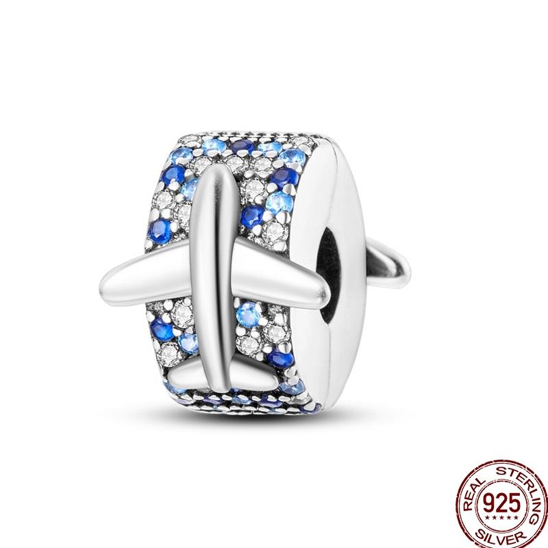 Genuine Copper Clasp Closure Cz Pave Clip Charms Daisy Bead Stopper Safety Chain Accessory Fit 3Mm Bangle Bracelet Fine Jewelry Clip