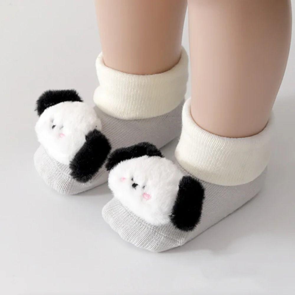 Thick Newborn Baby Socks Plus Fleece Walking Socks Warm Baby Plush Socks  Baby Boys Girls