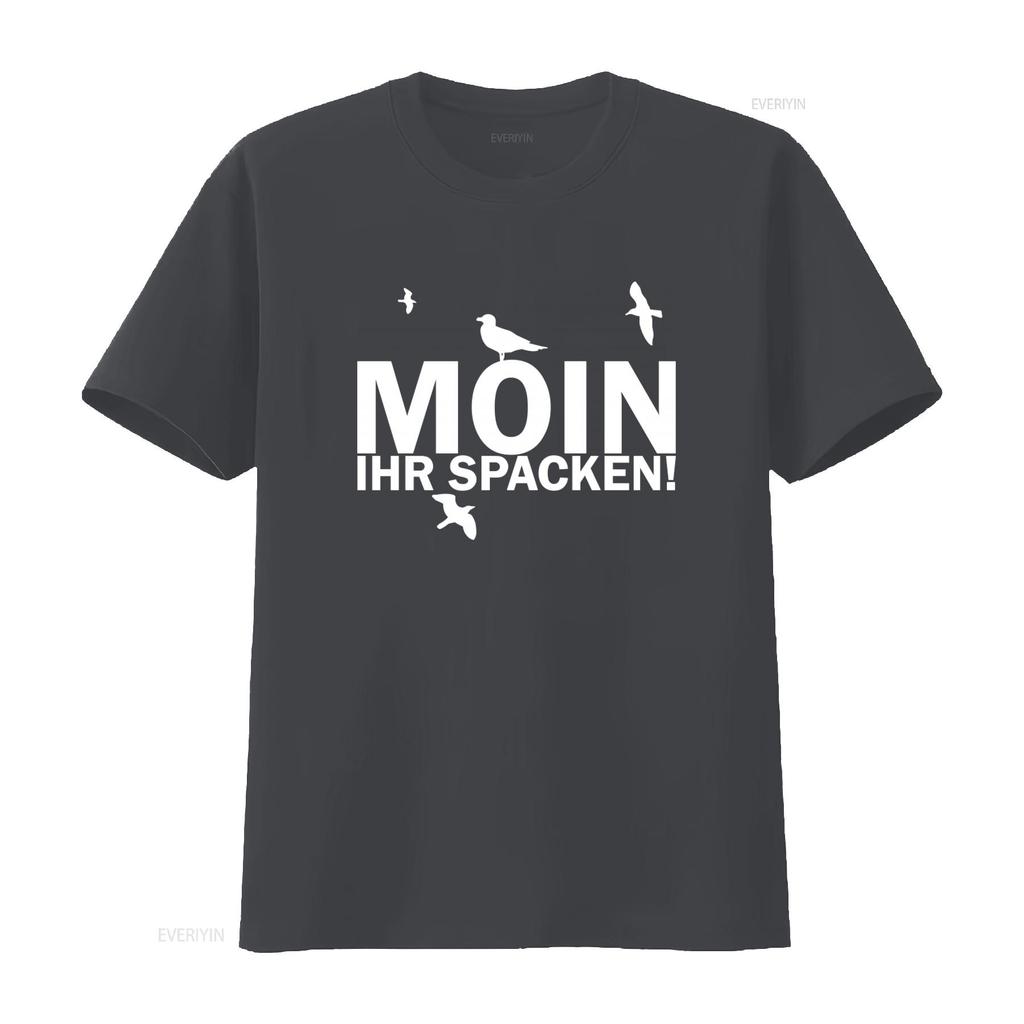Moin vy blázni Tričko Vtipné Hlášky Kultovní Design Severní moře Wangerland Hamburg Východní Frísko S 4XL vintage Vyprané streetwear