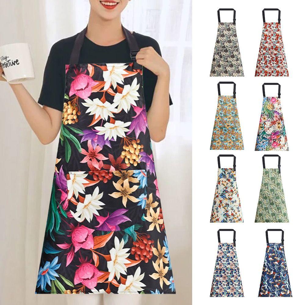 

Anti-fouling Cooking Baking Bibs Waterproof Restaurant Uniform Fashion Kitchen Apron for Women різнокольоровий