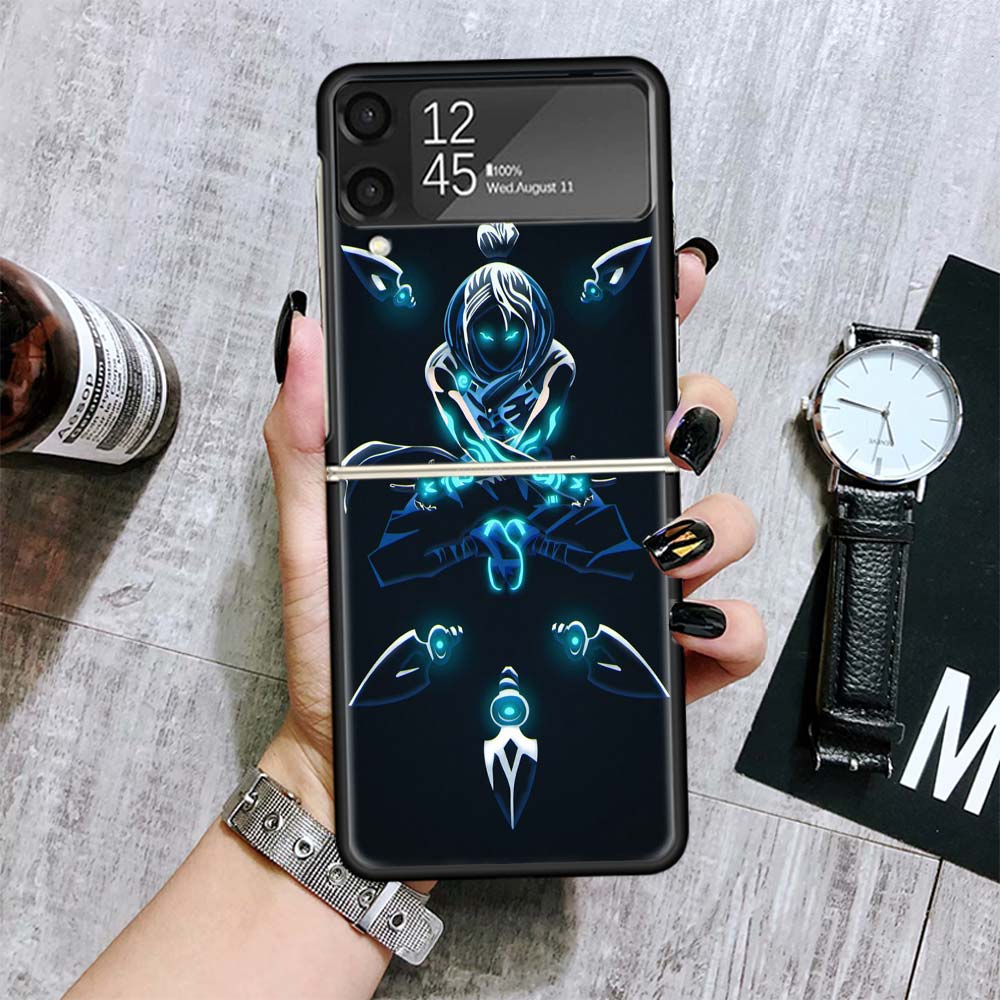 Valorant Jett Cases For Samsung Galaxy Z Flip 4 5 6 7 3 Z Flip7 Flip6 Flip4 Flip5 Flip3 5G Hard Shockproof Fundas Cover Galaxy Z