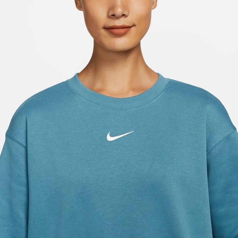 Nike Sweatshirts Women's Blue Crew Neck Moderate Regular DQ5734-440