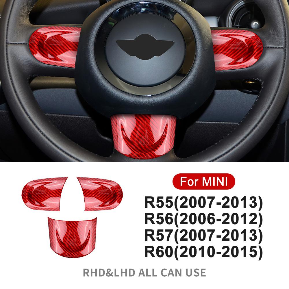 Pro MINI Cooper Countryman R60 R55 R56 R57 2010 2011 2012 Skutečný kryt volantu z tvrdého uhlíkového vlákna a ozdobné doplňky