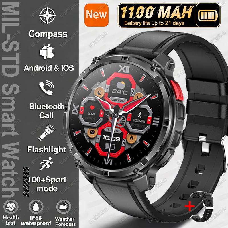 New T-Rex3 Ultra 1100mAh Battery Smart Watch Men GPS Track Compass IP68 Waterproof Sports Tracker Outdoors Military Smartwatches