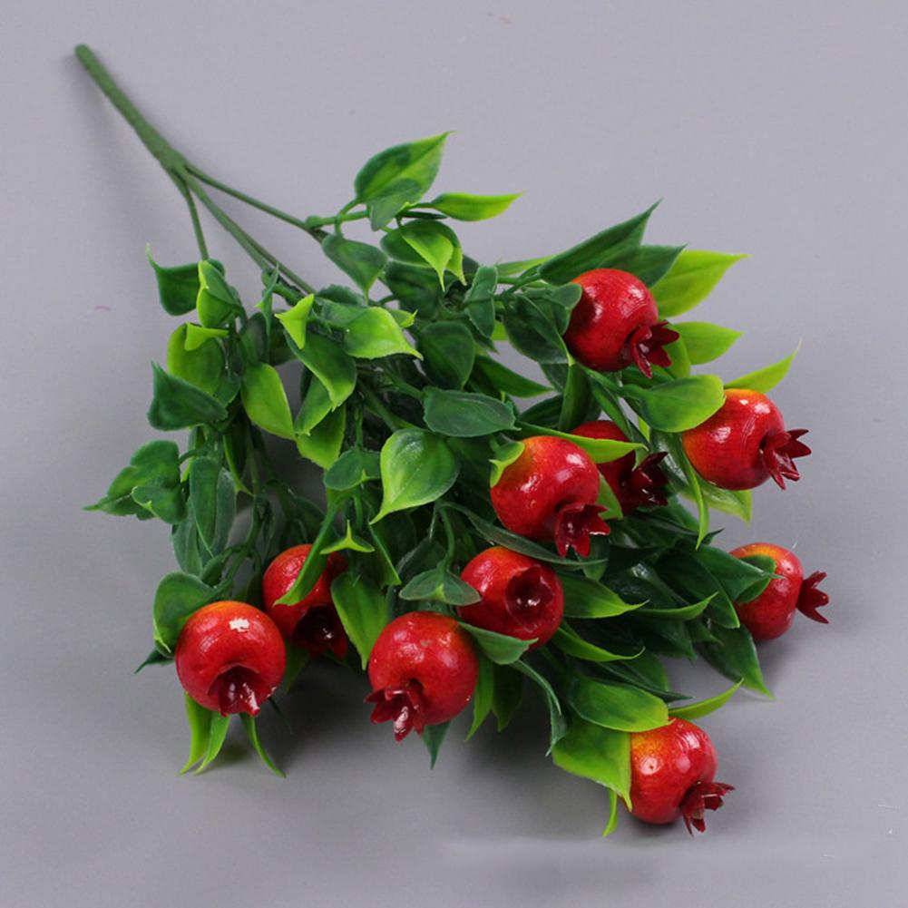 Artificial Fruits Branches Foam Orange Pomegranateapples Dates Strawberries Fruit Model Ornament Photo Props Home Decoration