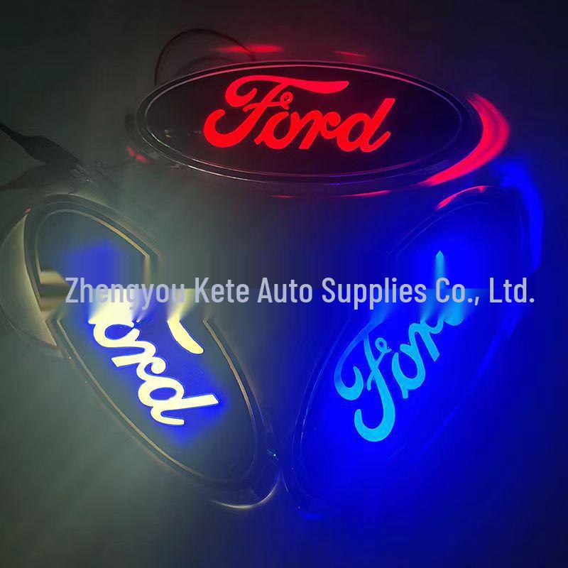 LED 4D Rear Tail Logo Light for Ford Emblem 14.5cm x 5.6cm