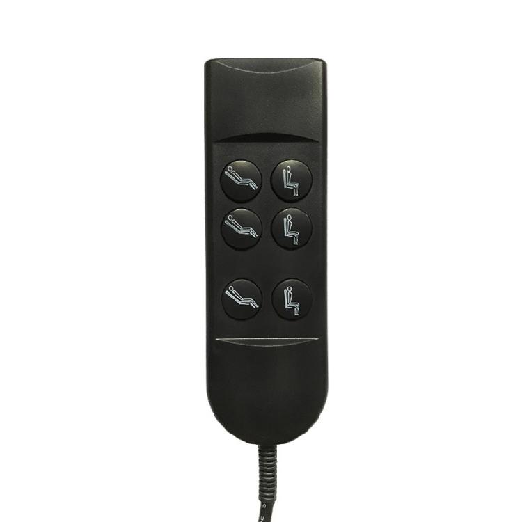 6 Button 5 Pins Hand Switches Sofa Lift Controller Replacement Electric Sofa Manual Hand Controller for Power Sofa