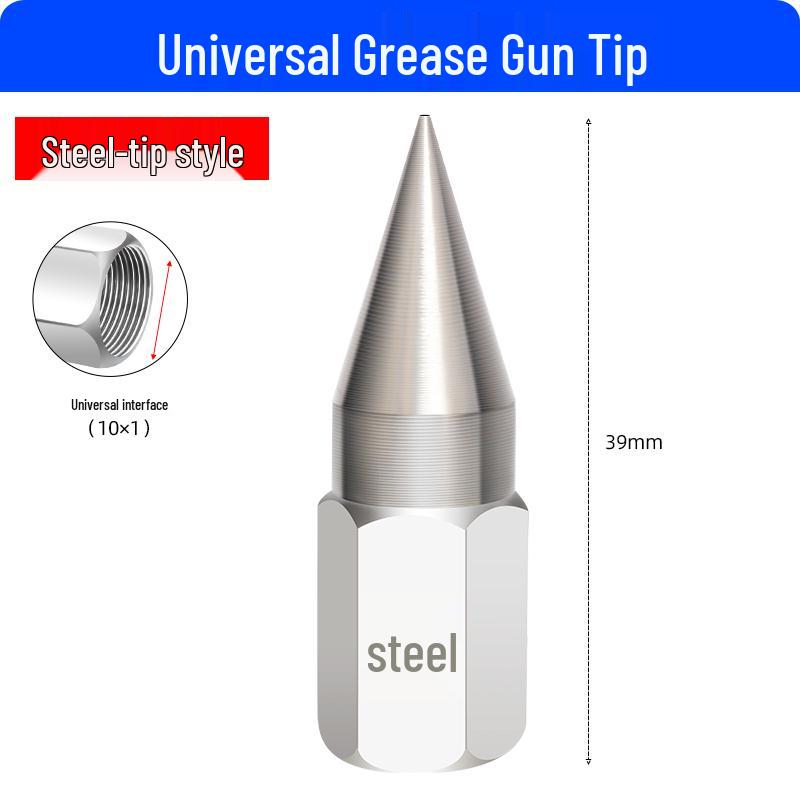 Excavator Oil Leak-Proof Grease Gun Tip: Flat & Sharp Mouth, Thickened Universal Tube, Pneumatic Soft/Hard Tube Accessories.