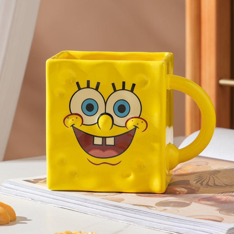 

SpongeBob Ceramic Mug with Lid - Ideal Office Cup and Girlfriend Birthday Gift