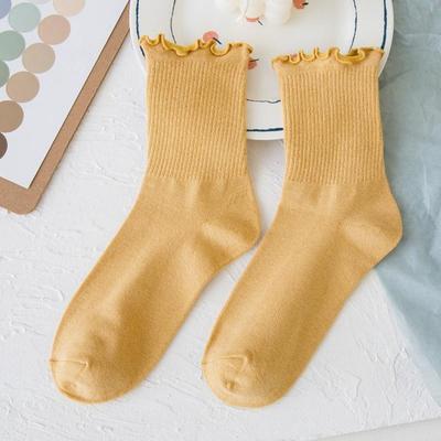 Socks Women's Middle Tube Socks Cute Lace Socks Spring Summer Cotton Stockings Thin Section