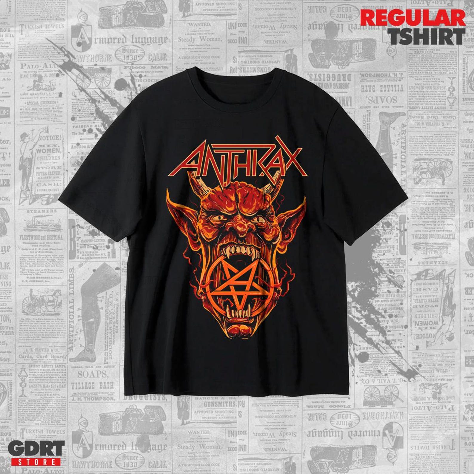 Anthrax T shirt - Worship Music Albums - Unisex Heavy Shirt XL