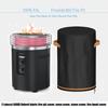 Fire Column Cover Round Outdoor Furniture Protector With Handle Cylinder Fireplaces Cover Protector For Yard