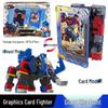 Xuan Card Fighter 2: Blue Lightning Thunder King Flame Dragon Transforming Robot Car Toy