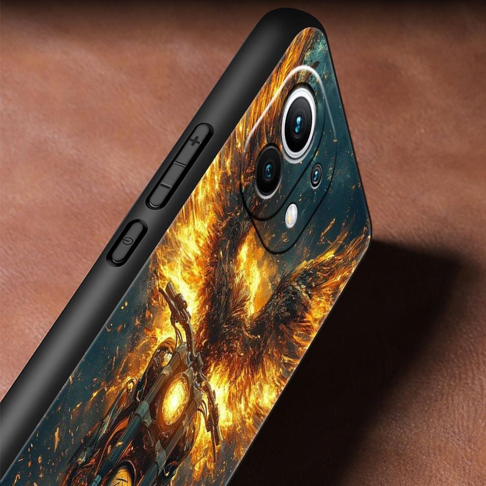 Motorcycle Phone Case Cover for Xiaomi Mi 17 15 14 13 12 11 Ultra 15T 14T 13T 12T 11T Pro Lite 5G Soft TPU Shell Fundas Capa Bag